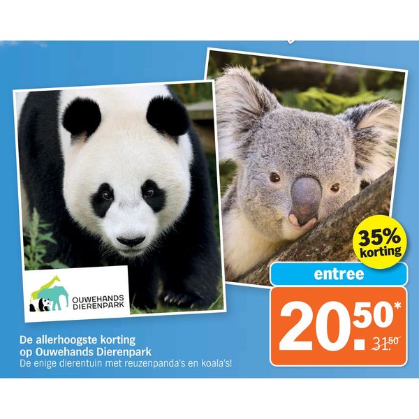 Entreebewijs Ouwehands Dierenpark