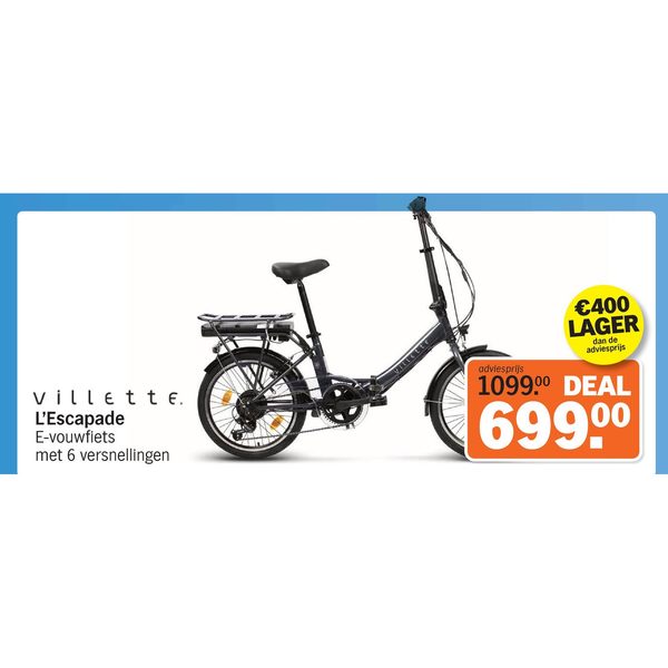 E-vouwfiets L'Escapade