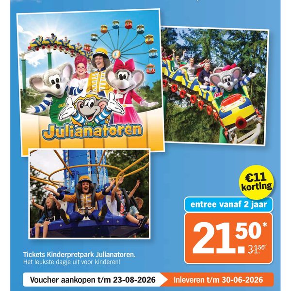 Tickets Kinderpretpark Julianatoren