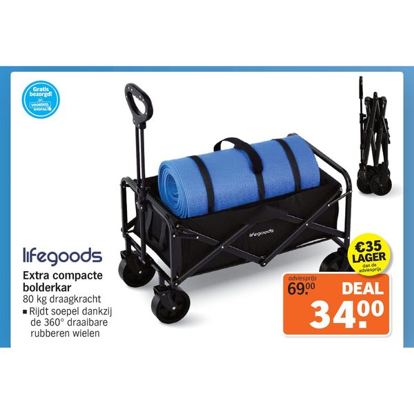 Lifegoods Extra compacte bolderkar