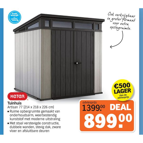 Tuinhuis Artisan 77