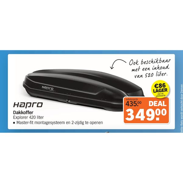 Hapro Dakkoffer Explorer 420 liter