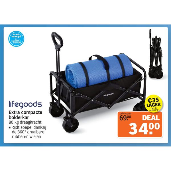 Lifegoods Extra compacte bolderkar