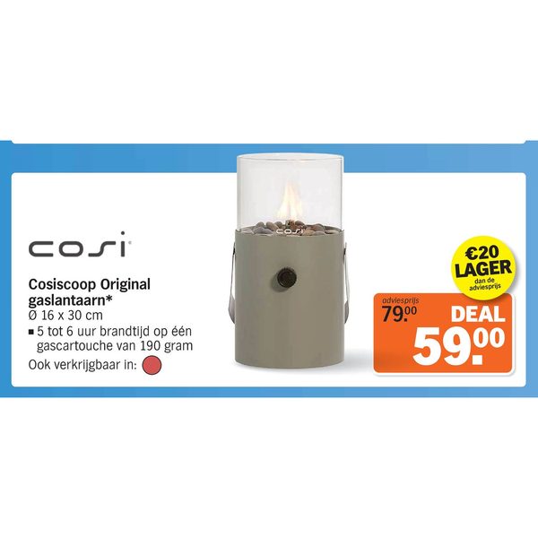 Cosi Cosiscoop Original gaslantaarn