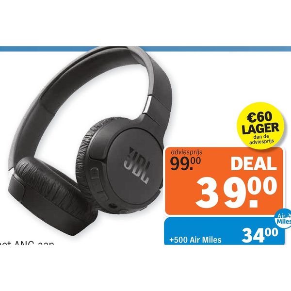 JBL Draadloze noise cancelling koptelefoon Tune 660NC