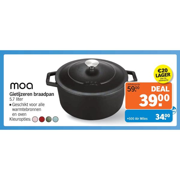 Moa Gietijzeren braadpan