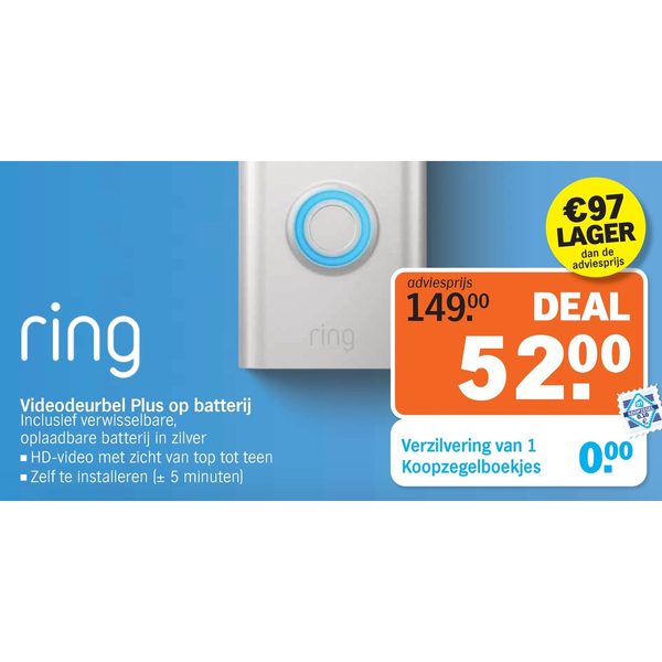Ring Videodeurbel Plus
