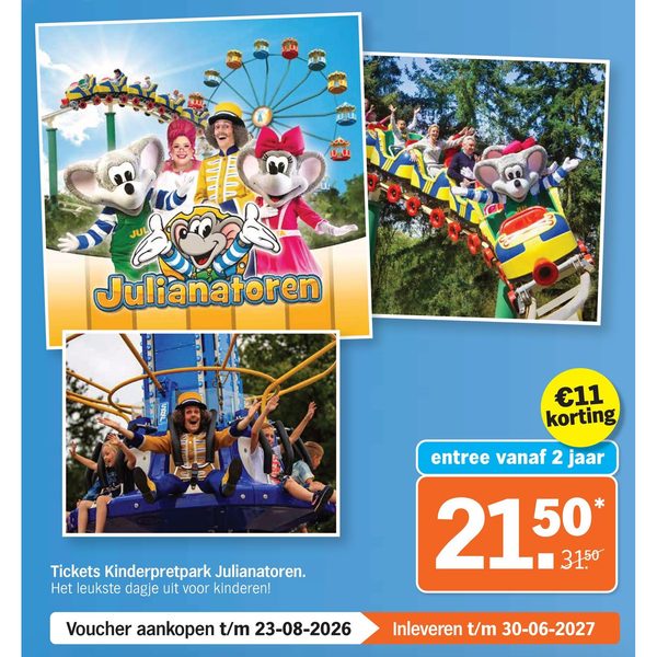 Tickets Kinderpretpark Julianatoren