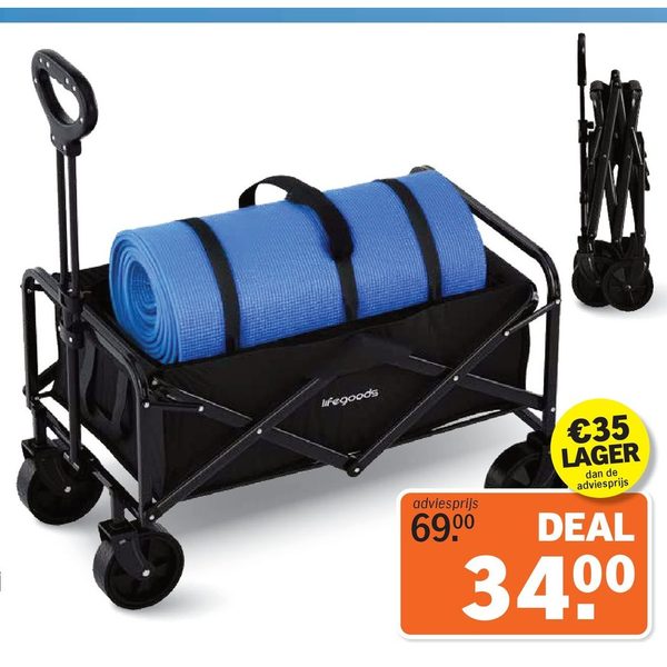 LifeGoods Extra compacte bolderkar