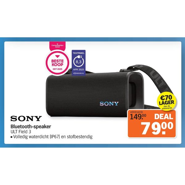 Sony Bluetooth-speaker ULT Field 3