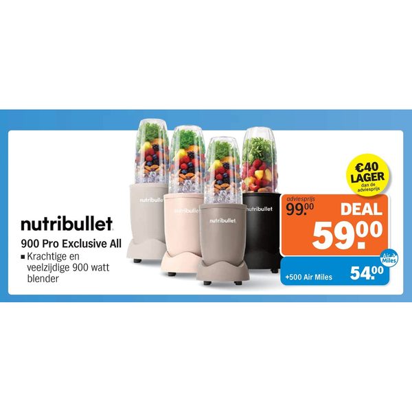 Nutribullet 900 Pro Exclusive All