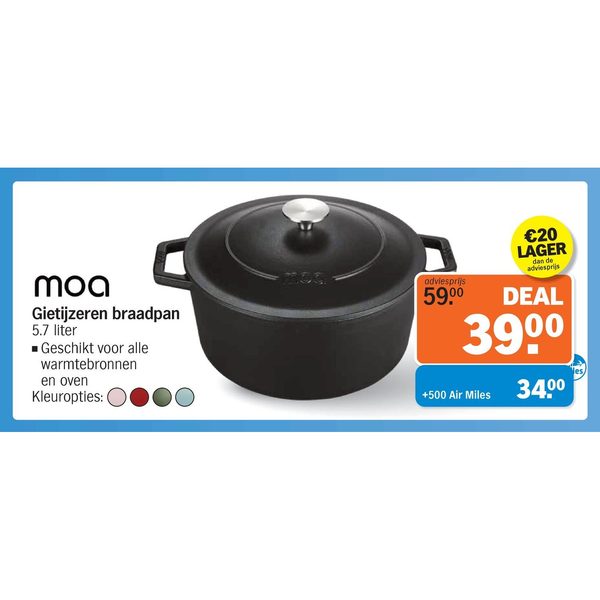 Moa Gietijzeren braadpan