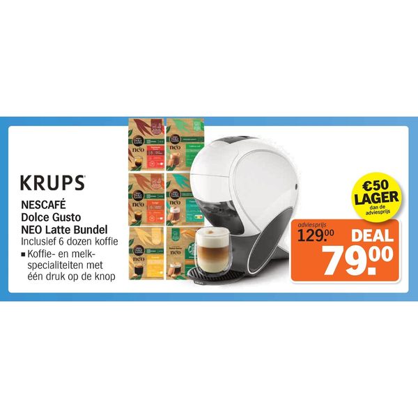 Krups Nescafé Dolce Gusto NEO Latte Bundel