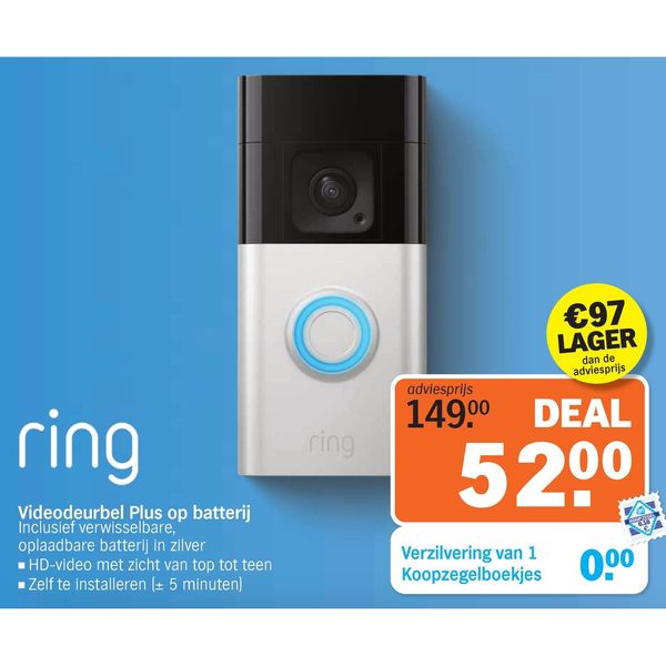 Ring Videodeurbel Plus