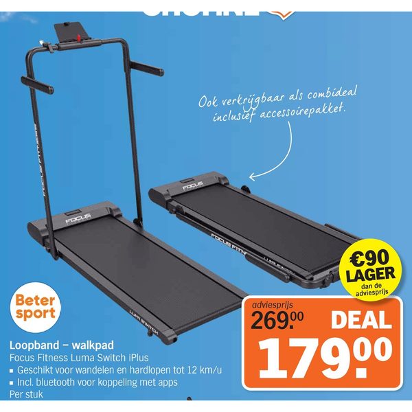 Loopband - walkpad Focus Fitness Luma Switch iPlus