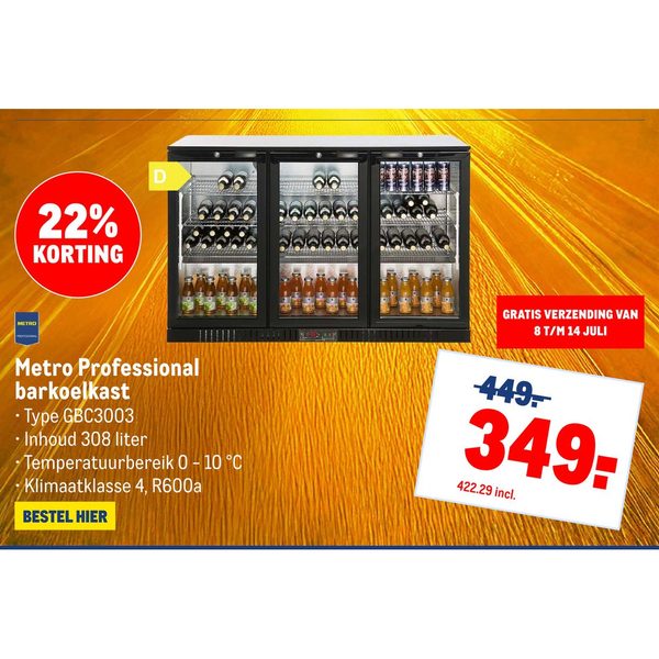 Metro Professional barkoelkast