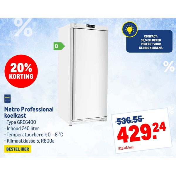 Metro Professional koelkast GRE6400