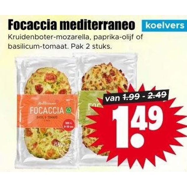 Focaccia mediterraneo