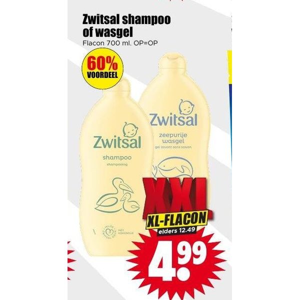 Zwitsal shampoo of wasgel
