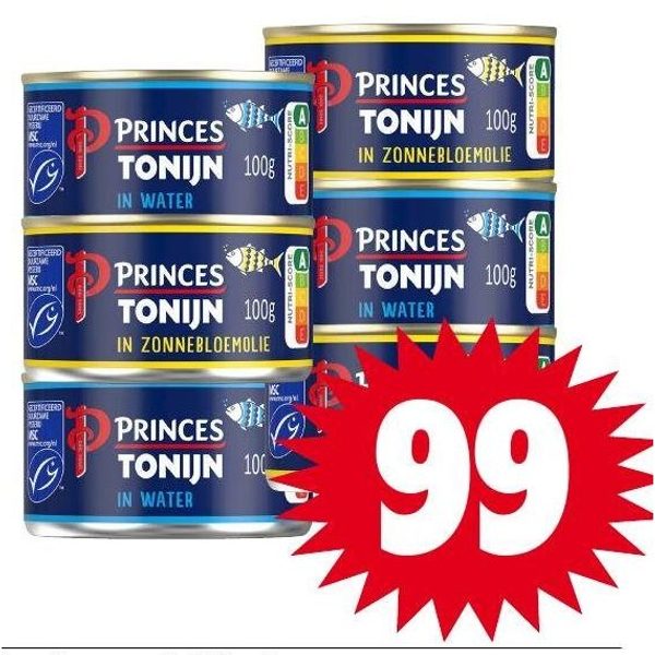 Princes tonijnstukken