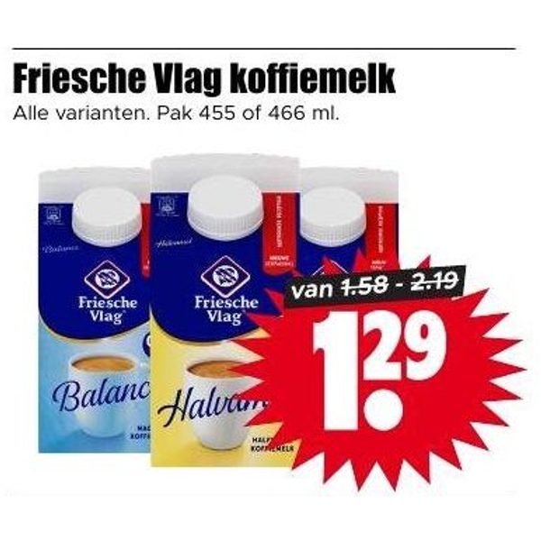 Friesche Vlag koffiemelk
