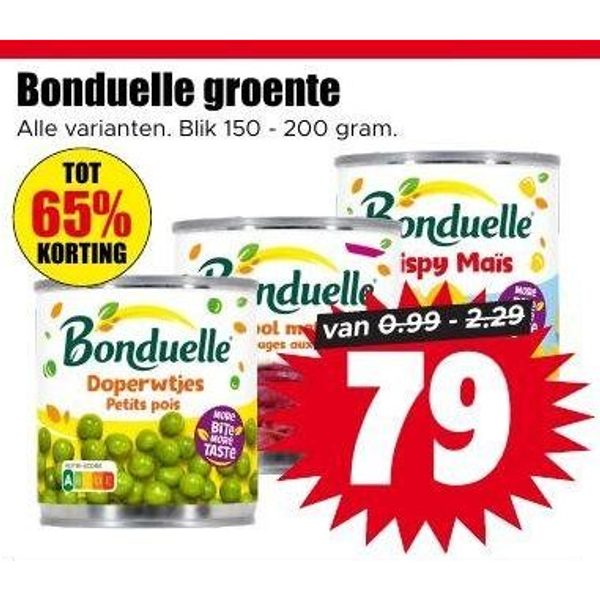 Bonduelle groente