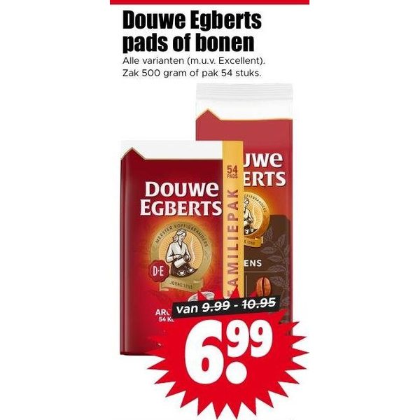 Douwe Egberts pads of bonen