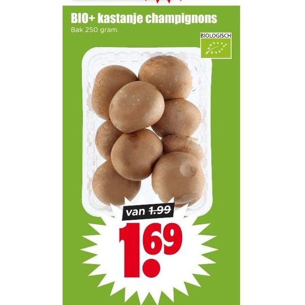 BIO+ kastanje champignons