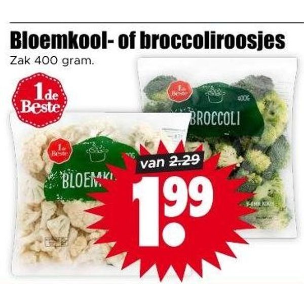 Bloemkool- of broccoliroosjes