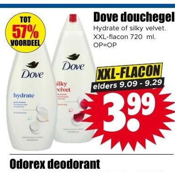 Dove douchegel
