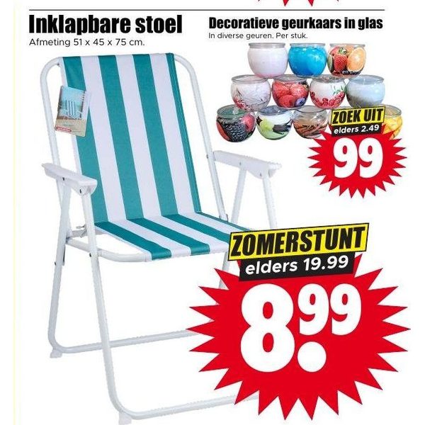 Inklapbare stoel