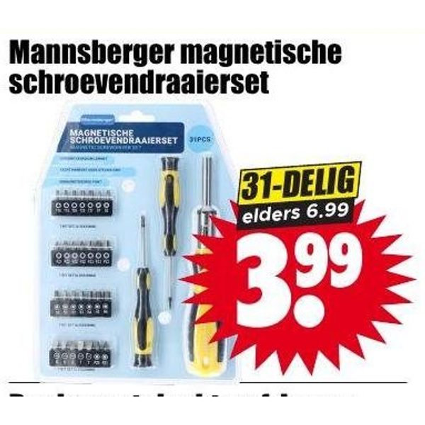 Mannsberger magnetische schroevendraaierset