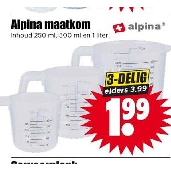 Alpina maatkom 3-delig