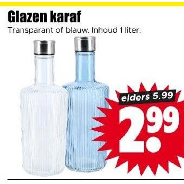 Glazen karaf