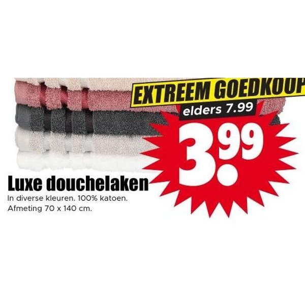 Luxe douche-laken
