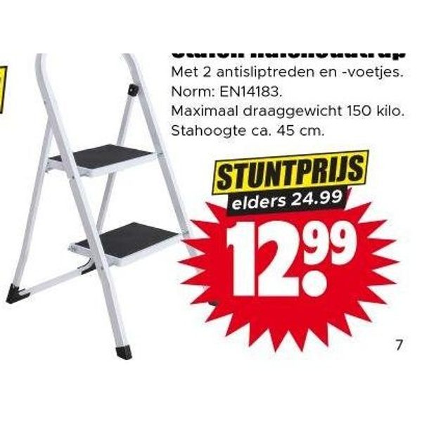 Stalen huishoudtrap