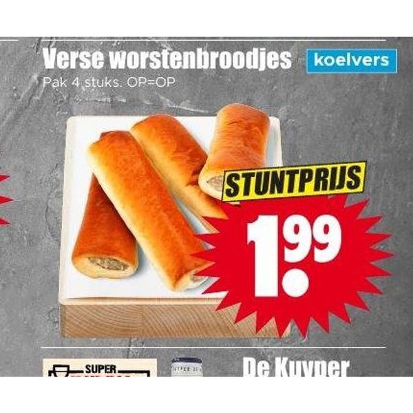 Verse worstenbroodjes