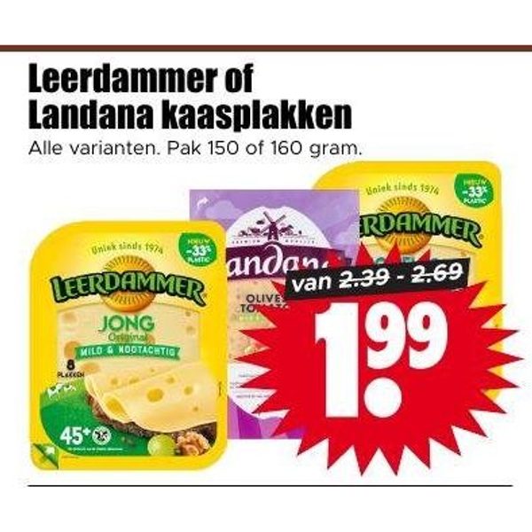 Leerdammer of Landana kaasplakken