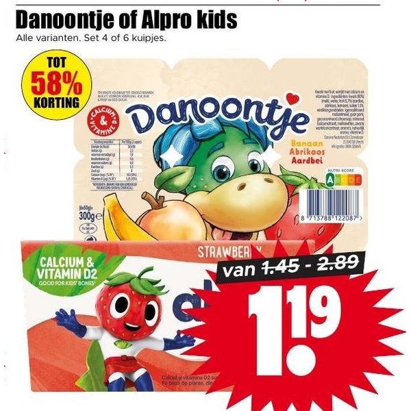 Danoontje of Alpro kids