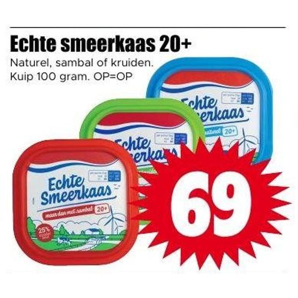 Echte smeerkaas 20+