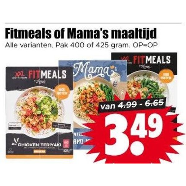 Fitmeals of Mama's maaltijd