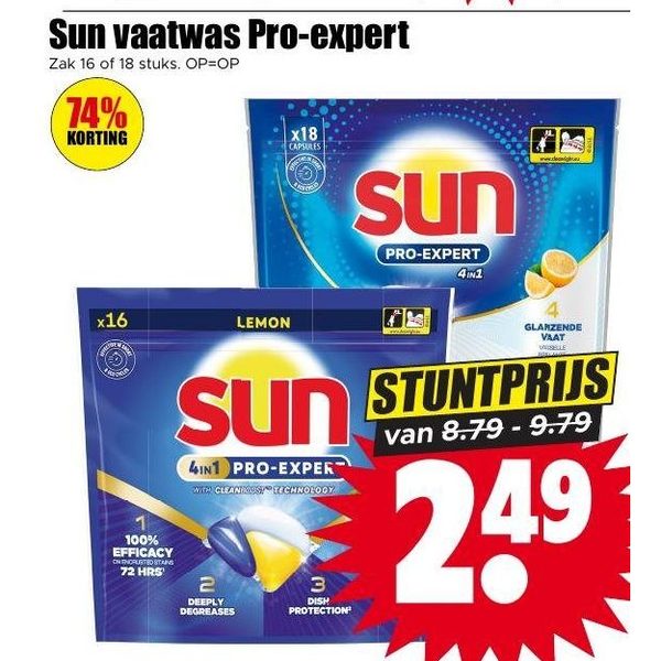 Sun vaatwas Pro-expert