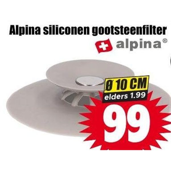 Alpina siliconen gootsteenfilter
