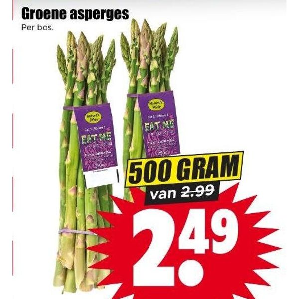 Groene asperges
