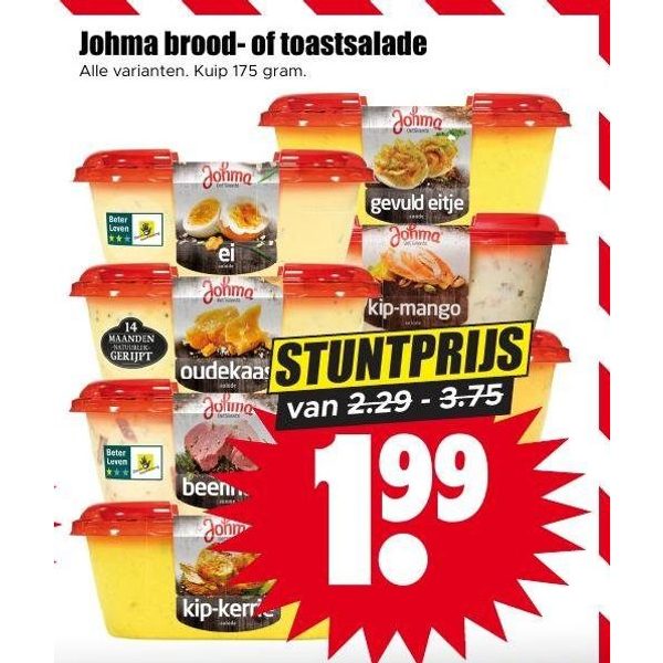 Johma brood- of toastsalade