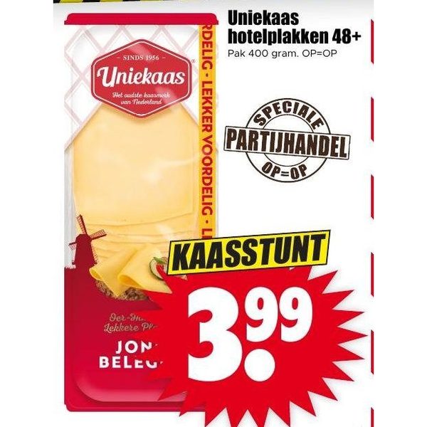Uniekaas hotelplakken 48+