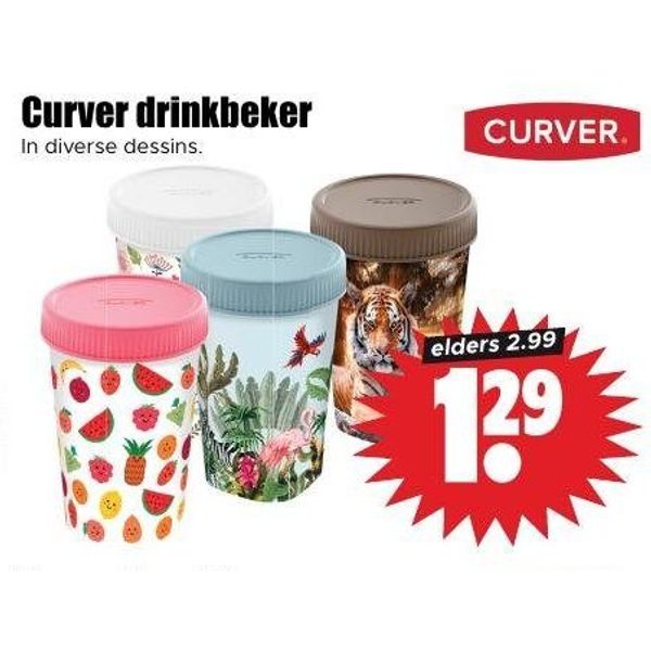 Curver drinkbeker
