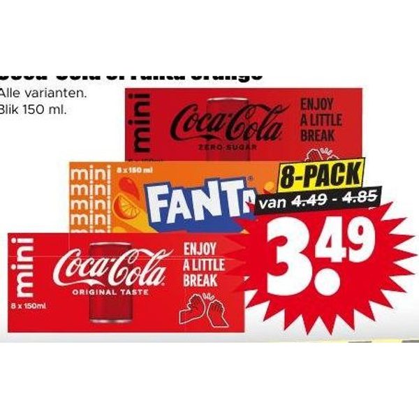 Coca-Cola of Fanta Orange