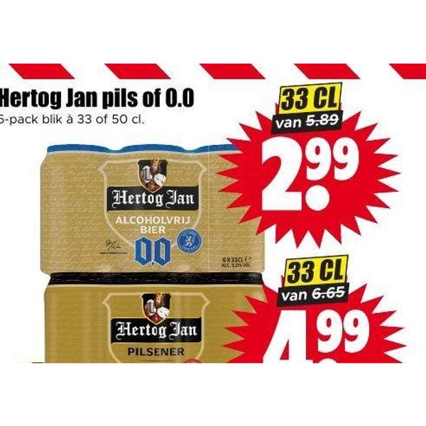 Hertog Jan pils of 0.0