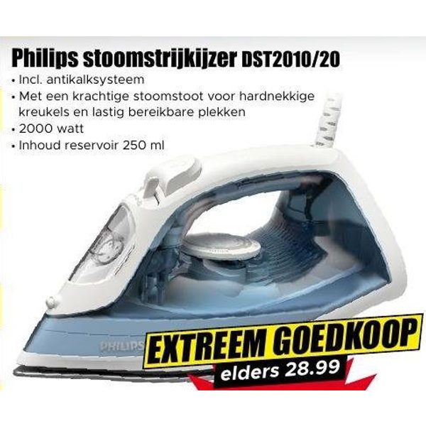 Philips stoomstrijkijzer DST2010/20